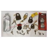 Padlocks wKeys & Combination Locks