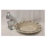 Longaberger Traditional Holly Oval Serving Bowl