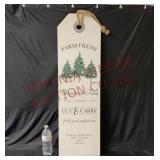 Farm Fresh Christmas Tree Sign - 11"x36"