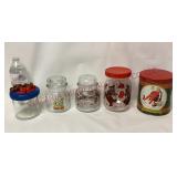 Jars / Canisters & Santa Claus Tin