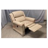 La-Z-Boy Recliner Chair w Green Burgundy Stripes