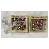 Hand Decorated European Indent & Glitter Ornaments