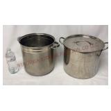 Stainless Steel Soup / Stock Pots - 9" & 10" tall