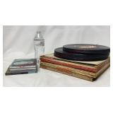 Music CDs & Assorted Vinyl Record Albums