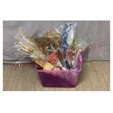 Storage Tote FULL of Natural Dried Floral Stems