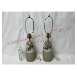 Jenson Turnage Pottery Table Lamps - Pair