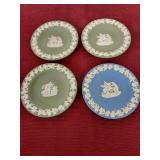 4pcs - vintage Wedgwood jasperware mini plates