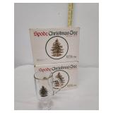 12 unused Spode Christmas Tree Irish Coffee mugs