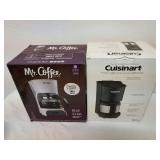 2 NIB 4-cup coffee makers - Cuisinart & Mr. Coffee