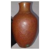 Antique hammered copper arts crafts vase jug