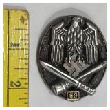 RARE German WW2 50assault badge JFS Gablonz