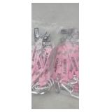 NEW (24) Pink UCF Knights D-Ring Keychains