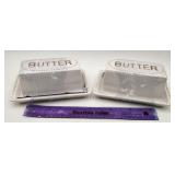 NEW Lot of 2 Butter Dishes