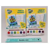 Lot of 2 Play Right Paint By Numbers Sets