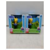 2 peppa pig figures - Gerald giraffe