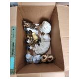 Box Lot of Feline Decorations