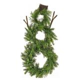 NEW HGTV Home Collection Anti-UV Snowman Wreath,