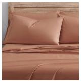 NEW Twin 100% Organic Cotton Solid Sheet Set