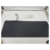 Long plain black mouse pad