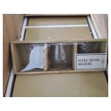 Case of 5 - New Glass Votive Holders 3ct