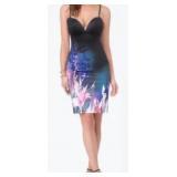 NEW DEEP VNK FLORAL MIDI DRESS RBE MIDI ENC V