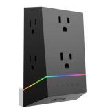 NEW Titan 6-Outlet Surge Tap 560J Multi Color LED