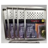 NEW Lot of 5 Flame Glo Grill Trays