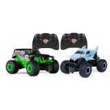 NEW Monster Jam Grave Digger vs Megalodon Racing