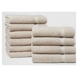 NEW 10pk Bath Towel Bundle Sand - Room Essentials