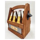 NEW Modern Impressions Wood 6-Bottle Caddy