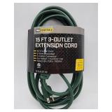 NEW 15 FT 3-Outlet Extension Cord