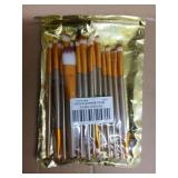 New makeup brush set brown/gold