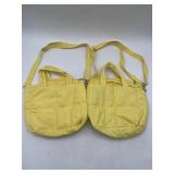 NEW LOT OF 2 Yellow crossbody bags