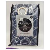 Rings Circle Embroidered 95" Grommet Blackout