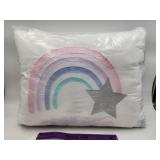 NEW Shooting Star Pom Pom Pillow