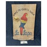 La Lapa Costa Rican Coffee Bean Burlap Sack