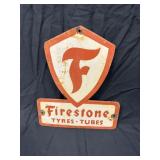 Porcelain Firestone Tyres - Tubes Sign - Contempor