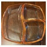 Vintage Luigi Bormiolo Glass Serving Dish Set