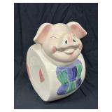 Cute Pig Ceramic Cookie Jar