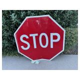 Retired Metal Stop Sign - Bent