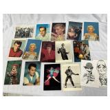 Vintage Hollywood / Music Stars Post Cards & More