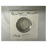 1902 Barber Quarter