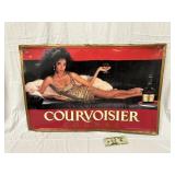 Courvoisier Cognac Metal Advertisement Sign