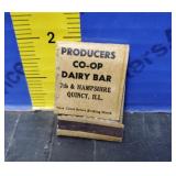 VINTAGE Producers CO-OP Dairy Bar Matchbook.