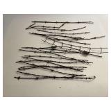 Assorted barbed wire strands