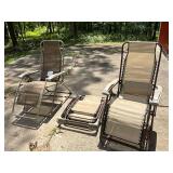 3 Mac Sports folding lawn chairs