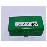 .45 ACP FMJ match, 50 rounds in Case-Guard box