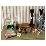 Decorative items, vases, incense burners, jewelry boxes, etc.