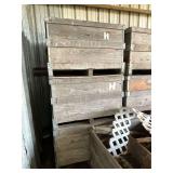 3 wooden crates