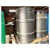 (4) 50-gallon poly barrels